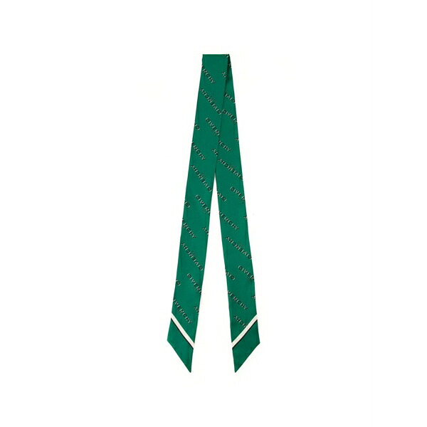 ジバンシー レディース 消音装置・袈裟・えり巻き 佩び物 Shadow logo-print headband scarf Green