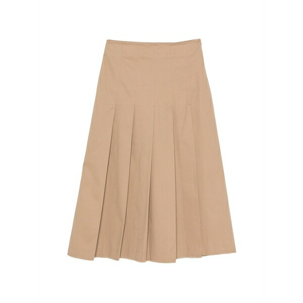 ニーナ 14.7 レディース スコート ボトムス Pleated a-line skirt Brown