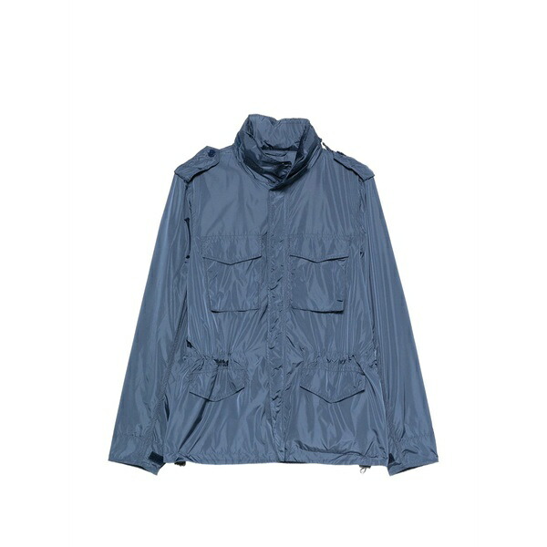 アスペジ メンズ 上衣＆上衣 アウター Drawstring-waist jacket Blue