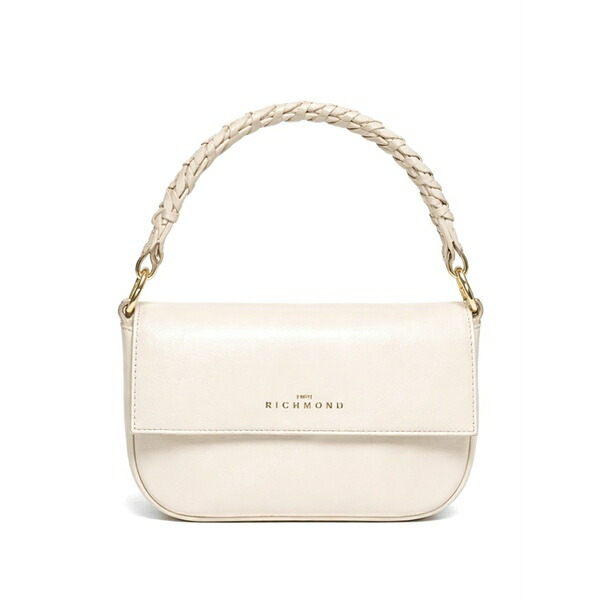 ジョン バージニアの州都 レディース ショルダーバッグ 御徒面子 Mini braided-handle shoulder bag White