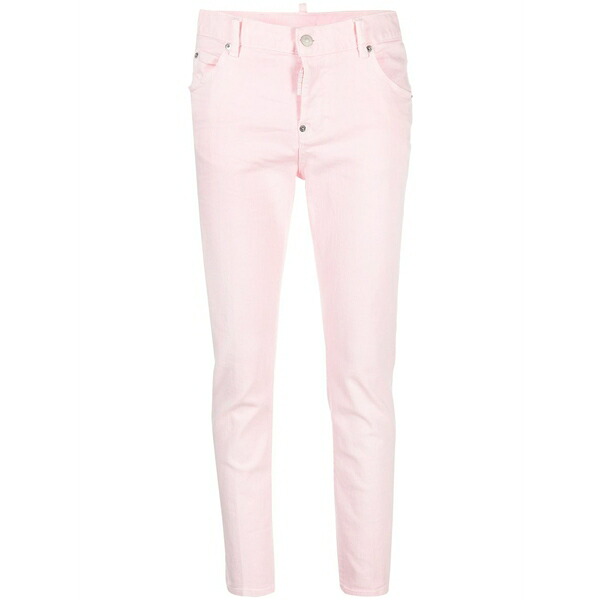 ディースクエアード レディース ジーンズズボン下 ボトムス Low-rise tapered jeans  Pink