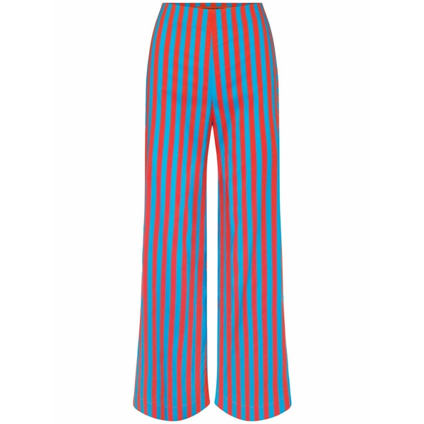 サイモン銀鏡 レディース 心地好いズボン下 ボトムス Pia palazzo pants  Blue