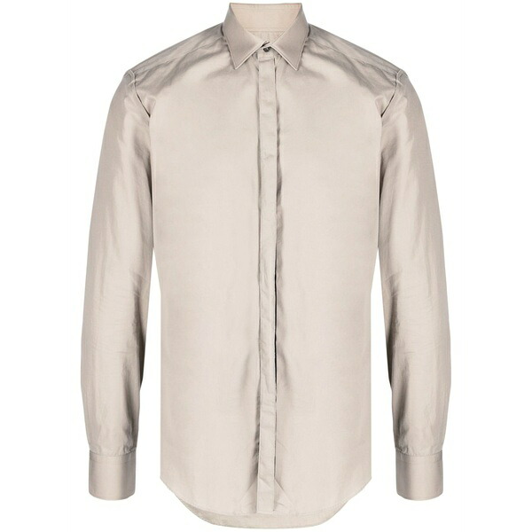 ランバン メンズ プルオーバー トップス Spread-collar cotton shirt Neutrals
