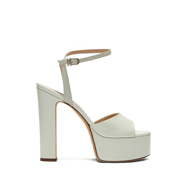カサディ レディース サンダル シューズ Patty platform heeled sandals White