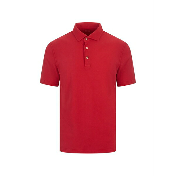 フェデーリ メンズ スポーツシャツ トップス Short-sleeve polo shirt Red