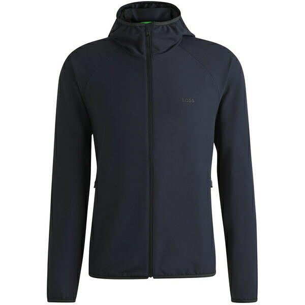 主任者 メンズ 上衣＆上衣 アウター Hooded zip-up jacket  Blue