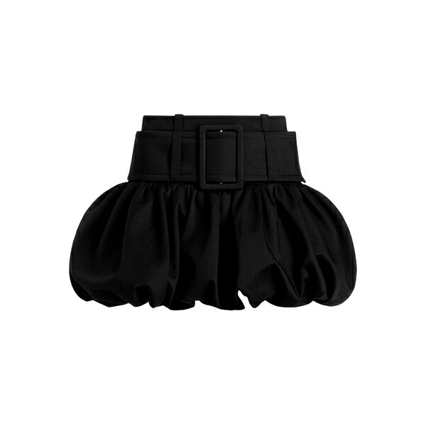 ジャンパトゥ レディース スコート ボトムス Belted bubble mini skirt Black