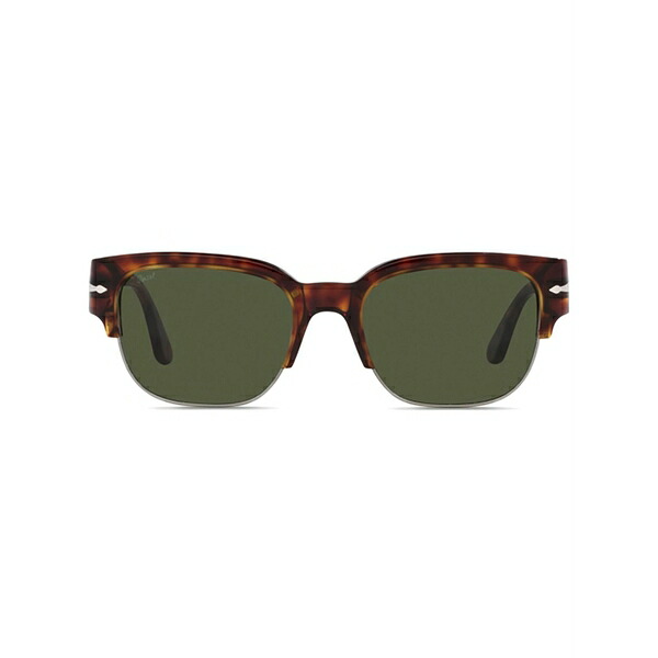ペルソル メンズ サングラス・アイウェア 付属物 Geometric-frame sunglasses Brown