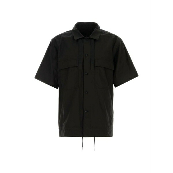サカイ メンズ ティーシャツ トップス Chest pockets shirt Black