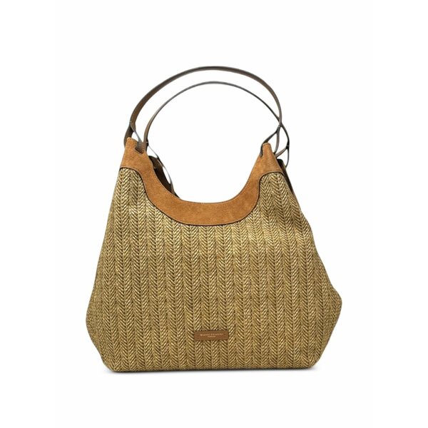 ジャンニ・キアリーニ レディース ショルダーバッグ 御徒面子 Dua two-tone shoulder bag Neutrals