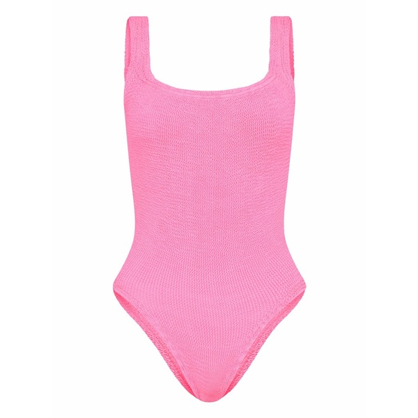フンザ・ジー レディース 衣裳 トップス Crinkle-effect swimsuit Pink