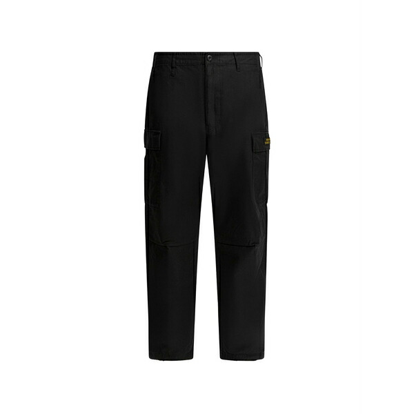 ヒューマン御手伝いさん メンズ 心地好いズボン下 ボトムス Cargo pocket trousers Black