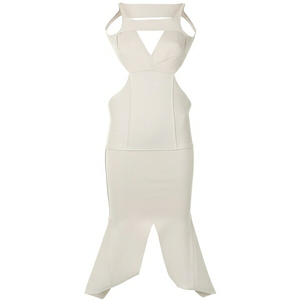 リックオウエンス レディース 衣裳 トップス Sling double knit dress Neutrals