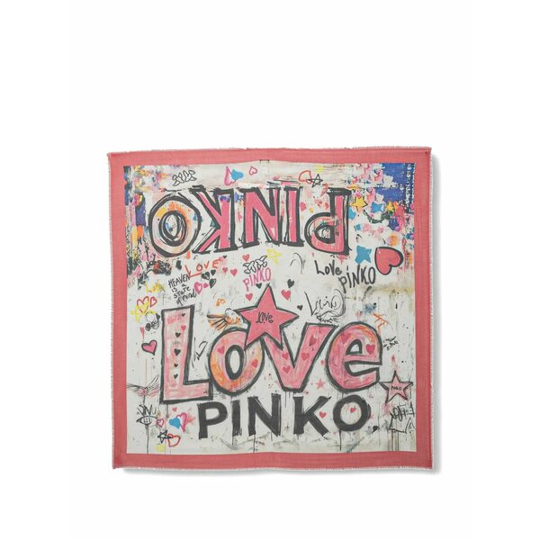 ピンコ レディース 消音装置・袈裟・えり巻き 佩び物 Logo-print scarf Neutrals