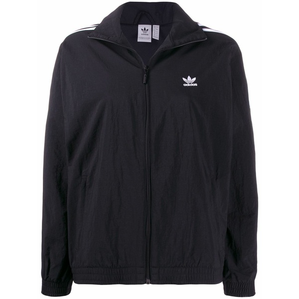 アディダス レディース 上衣＆上衣 アウター Zip-up track jacket Black