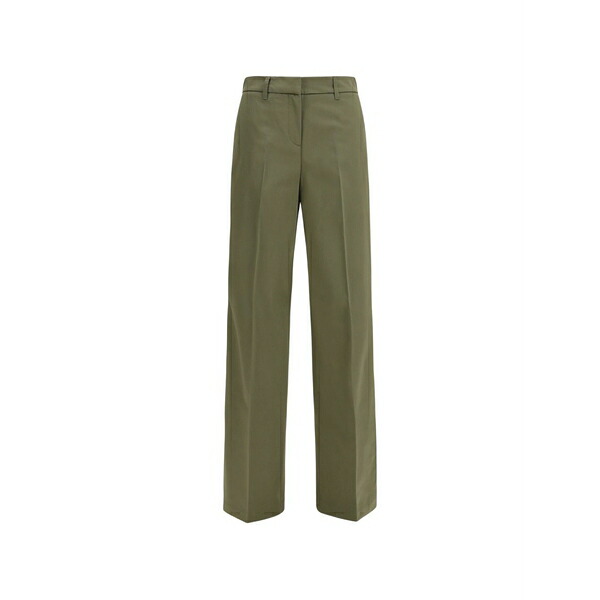 トゥルー ロイヤル レディース 心地好いズボン下 ボトムス Niki tailored trousers Green