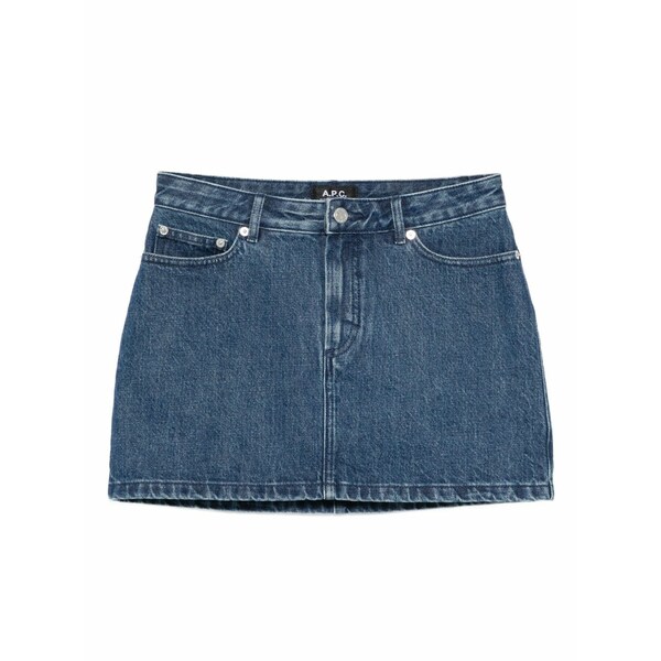 アーペーセー レディース スコート ボトムス Denim straight skirt Blue