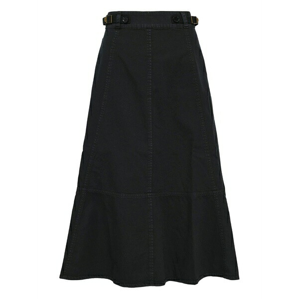 ウラ・ジョンソン レディース スコート ボトムス Finely belted high-waisted skirt Black