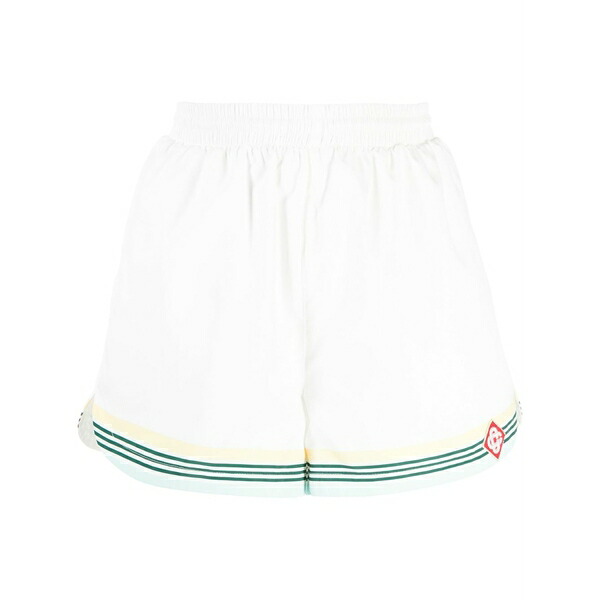 カサブランカ レディース 心地好いズボン下 ボトムス Monogram track shorts  White