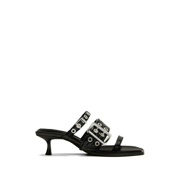 ガニー レディース サンダル シューズ Buckle-strap sandals Black