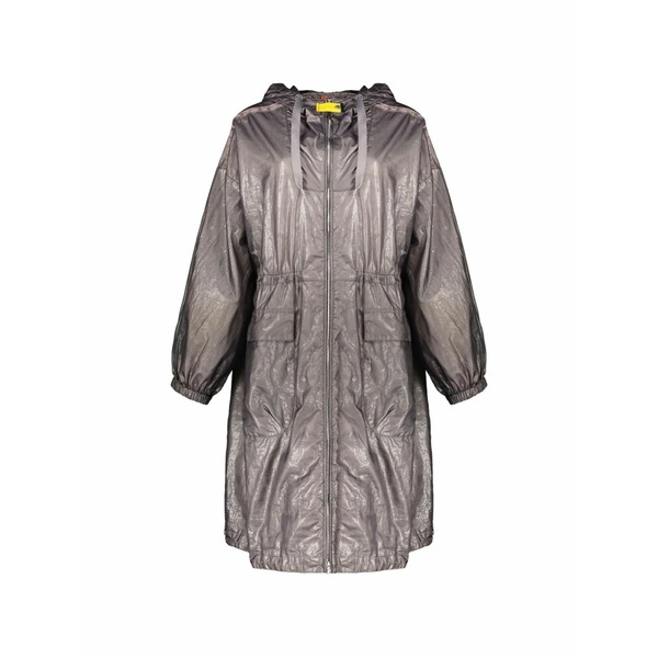 パラジャンパーズ レディース 厚地の外套 アウター Olga drawstring coat Grey