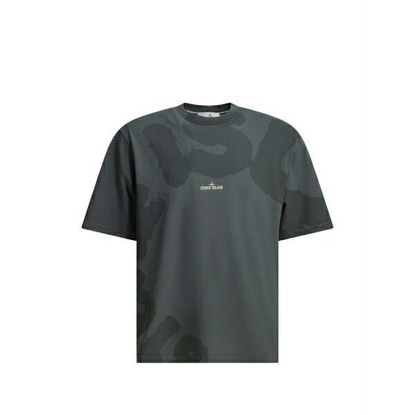 ストーンアイランド メンズ プルオーバー トップス Graphic-details t-shirt Grey
