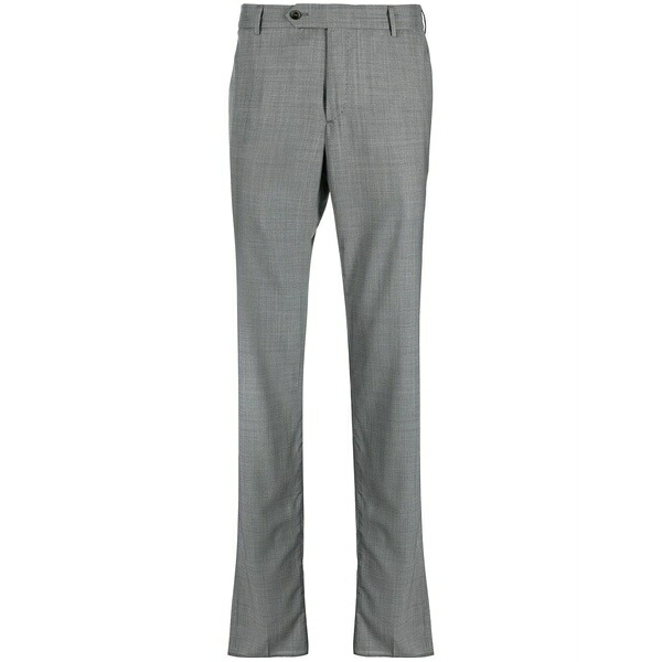PTトリノ メンズ カジュアルパンツ ボトムス Straight-leg virgin-wool trousers Grey｜asty