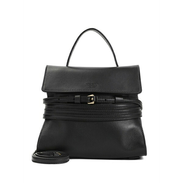 モスキーノ レディース トートバッグ バッグ Small tie me tote bag Black