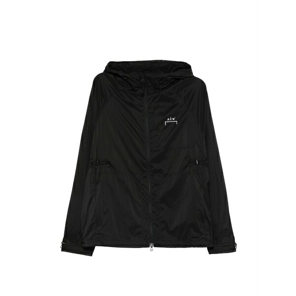 アコールドウォール メンズ ジャケット＆ブルゾン アウター Logo-print drawstring hooded jacket Black｜asty 41,470円