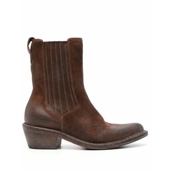 モマ レディース ブーツ シューズ 50粍 burnished boots Brown