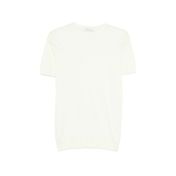 エルビーエム1911 メンズ プルオーバー トップス Short-sleeve knitted t-shirt Neutrals