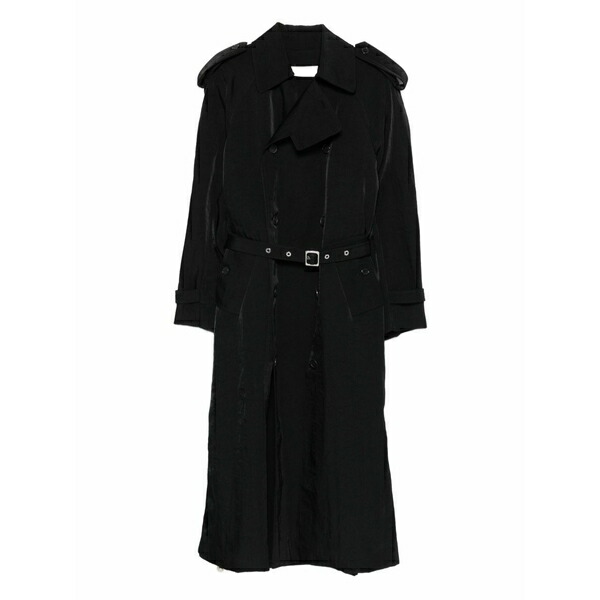 J.W.アンダーソン レディース 厚地の外套 アウター Belted double-breasted coat Black