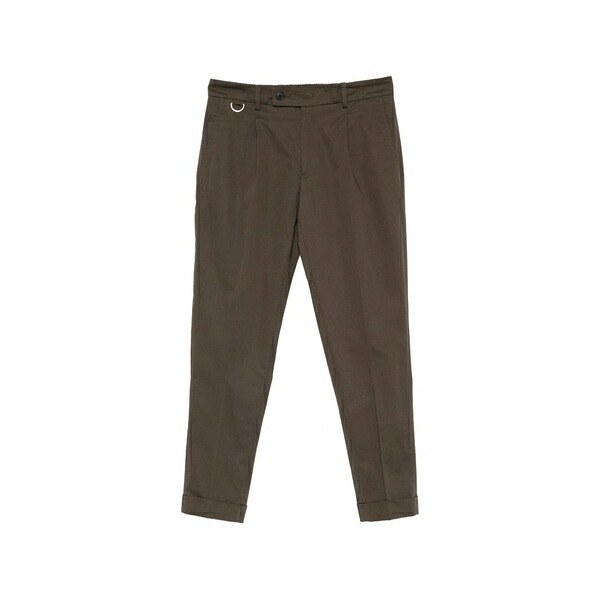 ロウブランド メンズ カジュアルパンツ ボトムス Pleated detail trousers Green｜asty