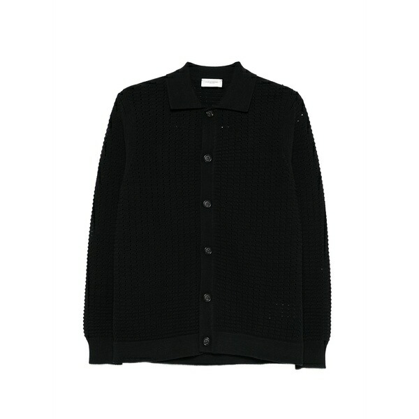 パウロペコラ メンズ ジレー アウター Buttoned cardigan Black