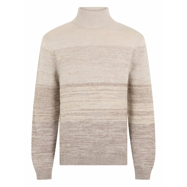 マロ メンズ 編み物\u0026プルオーバー アウター Striped turtleneck sweater Neutrals
