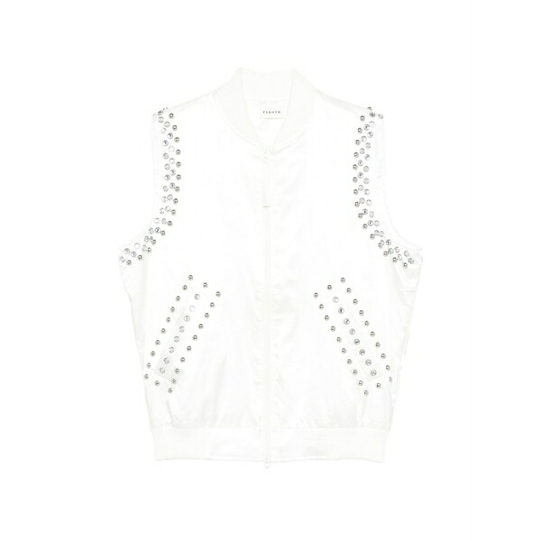 パロッシュ レディース 上衣＆上衣 アウター Studded gilet White