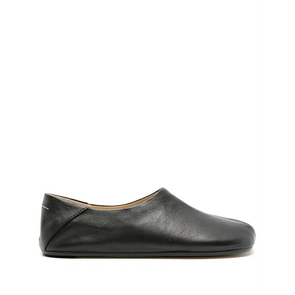 マルタンマルジェラ メンズ サンダル シューズ Asymmetric-toe leather slippers Black