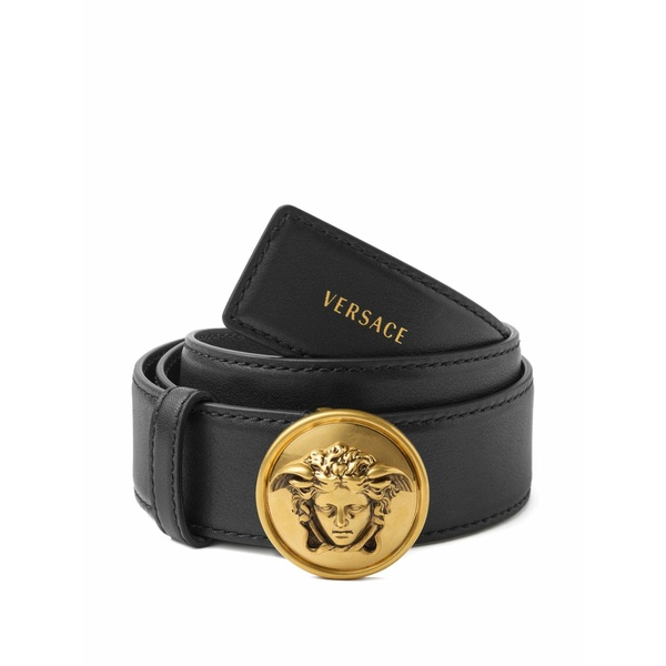ヴェルサーチ レディース 三尺帯 付属物 Leather belt 3.5 珊 Black