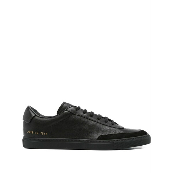コモン・プロジェクツ メンズ スニーカー シューズ Leather suede sneakers Black