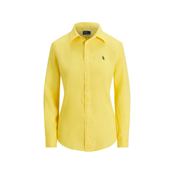 ラルフローレン レディース シャツ トップス Buttoned long-sleeve shirt Yellow