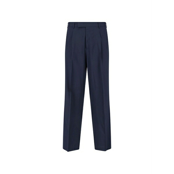 PTトリノ メンズ 心地好いズボン下 ボトムス Pleated trousers Blue