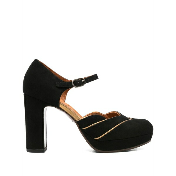 チエミハラ レディース パンプス シューズ 100粍 platform gold-detail sandals Black