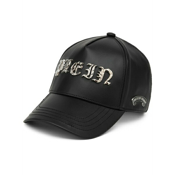 フィリップ飾り気の無い メンズ かぶり笠 添え物 Gothic plein baseball cap Black
