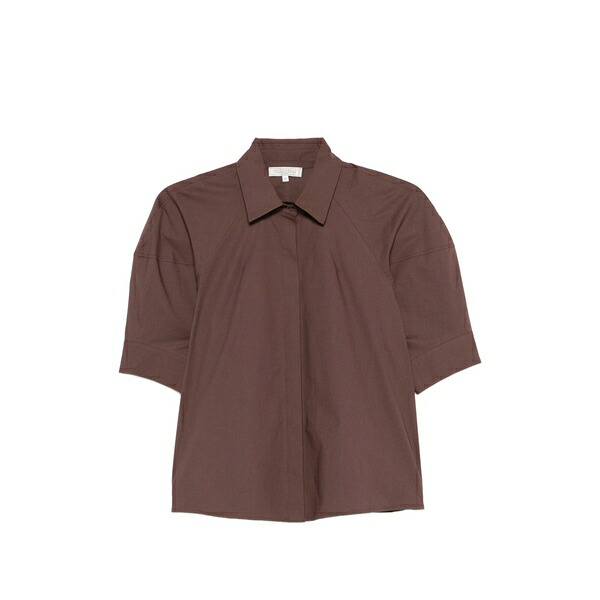 アントネリ レディース プルオーバー トップス Point-collar shirt Brown