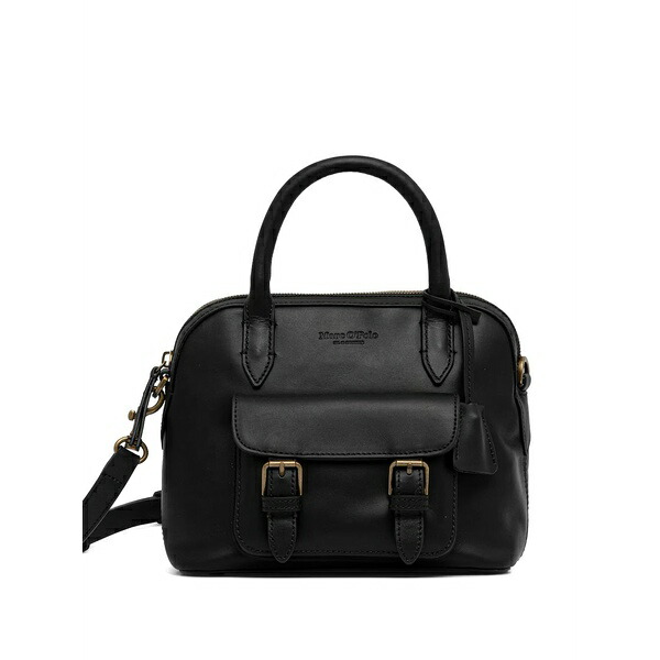 マルコポーロ レディース ショルダーバッグ 御徒面子 Small leather cross body Black