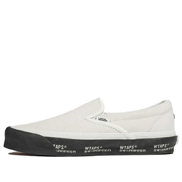 Vans バンズ メンズ スニーカー  【Vans WTAPS x Classic Slip-On LX \u0027White Black\u0027 VN0A45JK20F1】  大きさ US_9.5(27.5糎)
