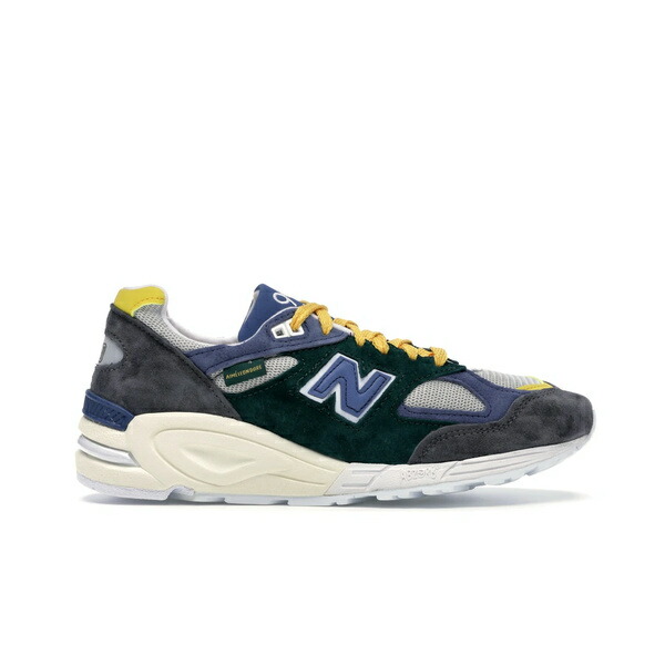 New Balance ニューバランス メンズ スニーカー 【New Balance 990v2 Aime Leon Dore Life in the Balance】 サイズ US_M_4 Grey/Green-Blue画像