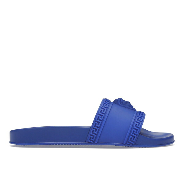 Versace ヴェルサーチ メンズ スニーカー 【Versace Palazzo Slides Blue】 サイズ US_10(28.0cm) Blue|asty