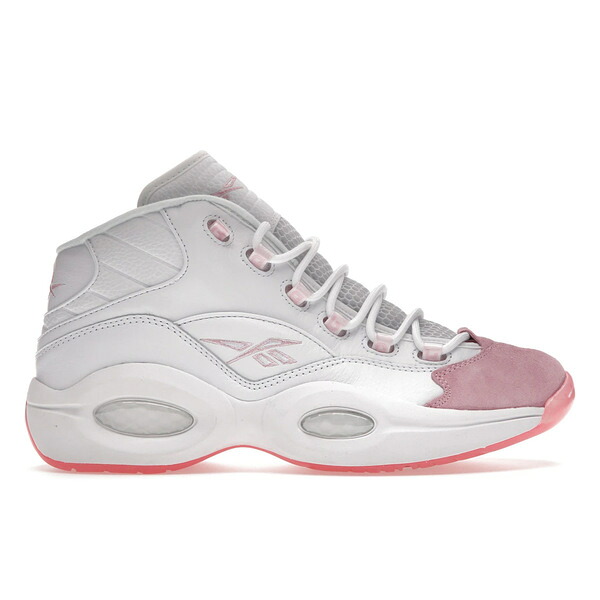 Reebok リーボック メンズ スニーカー 【Reebok Question Mid Pink Toe】 サイズ US_9(27.0cm) Footwear White/Pink Glow/Porcelain Pink｜asty 49,680円