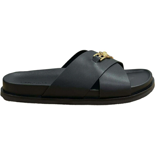 Versace ヴェルサーチ メンズ スニーカー 【Versace Medusa Slide Black】 サイズ US_9(27.0cm) Black｜asty 69,190円